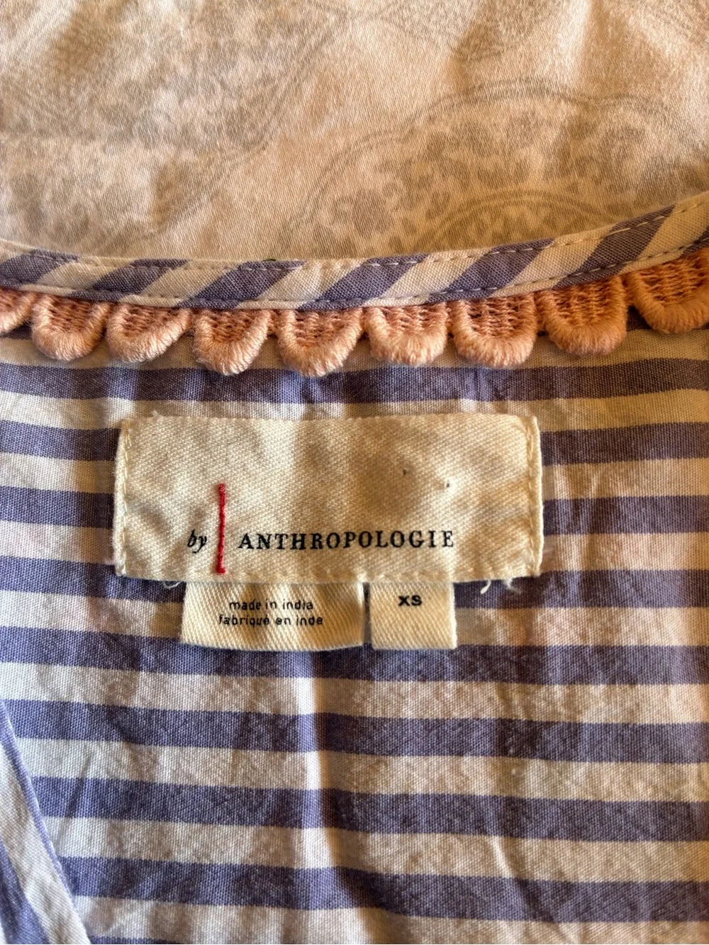 ANTHROPOLOGIE Artemis Embroidered Wrap Blouse Size X-Small